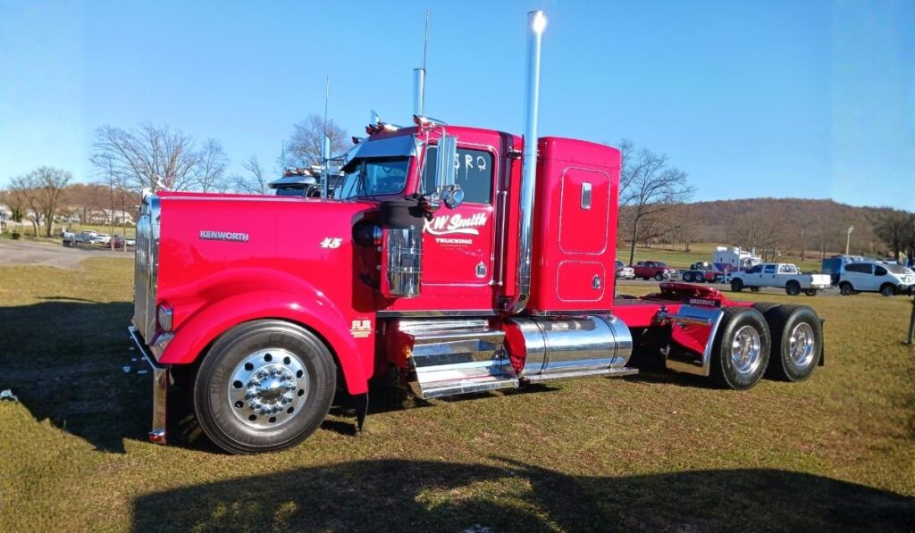 Red Semi-Truck for Quarter Mile Racing at Jimmy's Custom Speed Shop