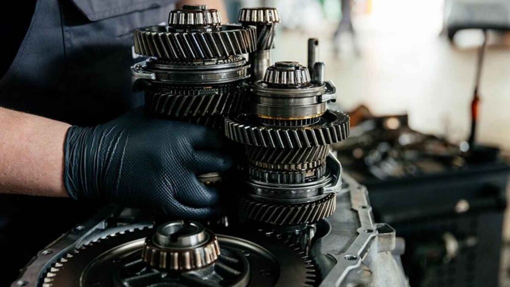 Semi-truck racing transmission gear ratios and heavy-duty gearbox components